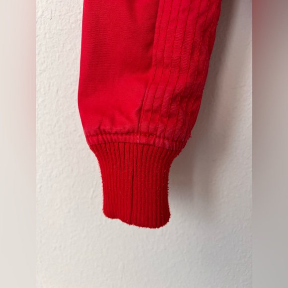 Live Mechanics Women’s Red Cotton Bomber Jacket (fits like Small) - Picture 8 of 10